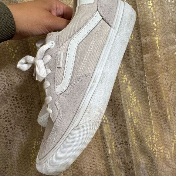 Vans Men's Unisex Skate Rowan Shoes Chalk Beige White 7.5 Used - Picture 3 of 8